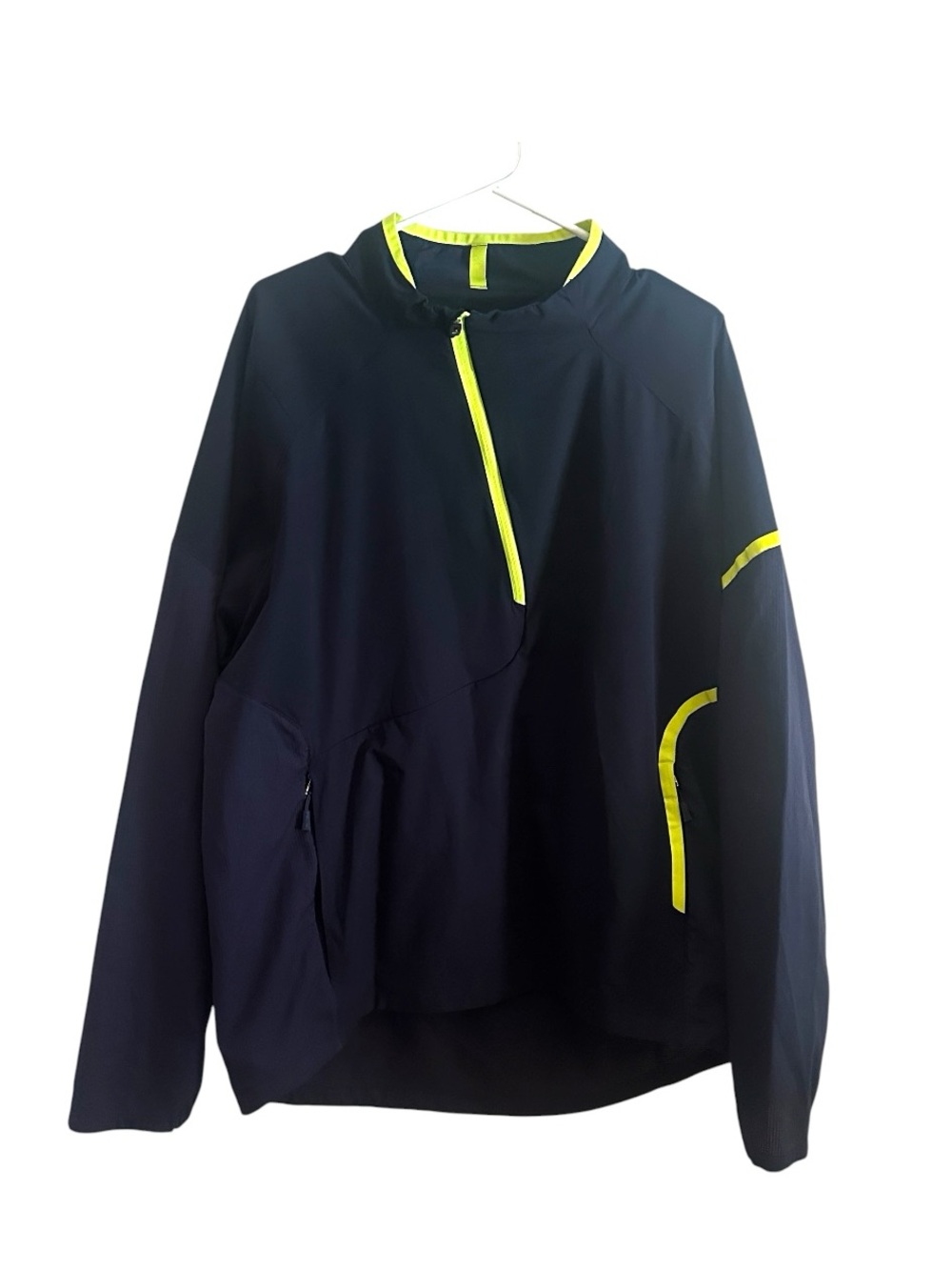 RLX Ralph Lauren Mens XL Packable Water Repellent Golf Pullover Jacket Navy NWOT